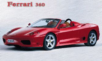 puzzle Ferrari 360, Superbe Ferrari 360 rouge, je vous l'offre... en puzzle !!