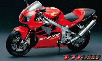 37 | Honda VTR1000 - Moto rouge Honda VTR1000