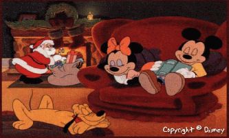 puzzle Pluto, Pluto, Mickey et Minnie font confiance au Père Noël