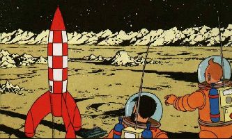 puzzle Tintin, On a marché sur la lune !