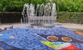 puzzle Fontaine d un parc, La fontaine du Square Alban Satragne à Paris