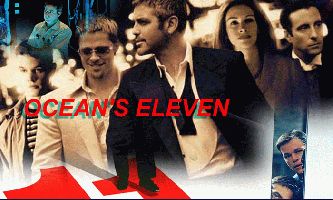 puzzle Ocean's Eleven, Ocean's Eleven avec Brad Pitt, Julia Roberts et George Clooney