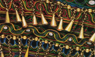 puzzle Costume Abyssin, Détail de broderie et ornements d'un costume d'Abyssinie