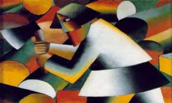 387 | Malevich Kasimir 2 - Le Bûcheron (detail) : un des chefs d'oeuvre du cubisme.