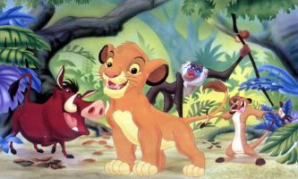 puzzle Roi Lion - Disney, Les amis de la forêt ...