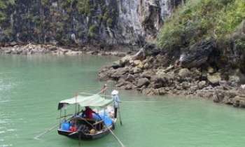 832 | Halong - Vietnam - Pêcheur dans la baie de Halong, Vietnam