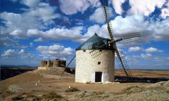 puzzle Moulin à vent - Espagne, Sûrement un des moulins de Don Quichotte !!