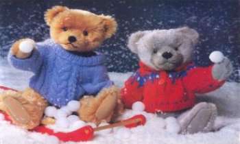 917 | Ours en peluches - Ils sont fin prêts pour la bataille de boules de neige...