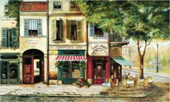 puzzle Café de Paris, Tableau de Fabrice de Villeneuve