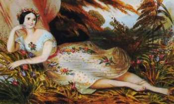 1324 | Taglioni - Sylphide - Maria Taglioni (1804-84) : ballerine italienne, née à Stockholm. Elle débuta à l'Opéra de Paris comme danseuse étoile sans grand succès, jusqu'à son rôle  dans La Sylphide : sa grâce éthérée, ses élévations prodigieuses...la révèlèrent au point que toutes les cours d'Europe et de Russie de l'époque se l'arrachèrent. Rois, princes, écrivains, poètes ...lui rendirent sans cesse hommage. Elle participa grandement à l'évolution de la technique et de l'art du ballet.