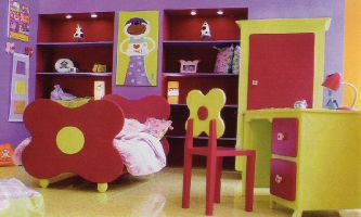 puzzle Chambre d'enfant, Des couleurs fraîches et gaies...comme une maison de poupée, ce petit paradis pour petite princesse.
