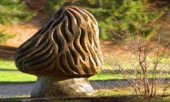 1607 | Morille - sculpture - Sculpture en bord de route, au pays des morilles, ... le Jura !! 