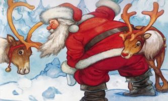 puzzle Noël, bientôt..., OUI, OUI, ne soyez pas si impatients. Il faut encore charger le traineau, tellement de cadeaux cette année !!...aidez-moi plutôt à ne pas en oublier !
