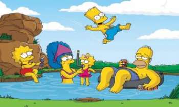 1866 | Jeux d'eau des Simpsons - Les Simpsons : une famille comme tout le monde...c'est bien connu...ne dédaignent pas non plus les joies de l'eau !