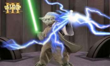 1870 | Yoda en action ! - Yoda, au mieux de sa forme...dans le Revanche des Sith, le 3ème épisode de Stars Wars.