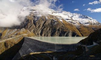puzzle Grande Dixence - barrage, Le barrage de la Grande dixence dans le canton du Valais en Suisse.