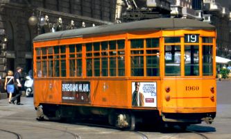 puzzle Tramway - Italie, Les tramways ressurgissent dans toutes les villes...d'Europe ! Ici, celui de Milan...