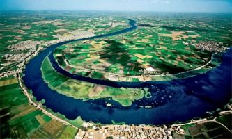 puzzle Nil - Egypte, Le Delta du Nil : berceau d'une des plus anciennes civilisations, surgie des eaux de ce fleuve. 