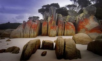 puzzle Australie, Les pierres d'Australie jalonnent les plages. Mystérieuses, elle ne cessent de faire rêver de voyages au lontain.
