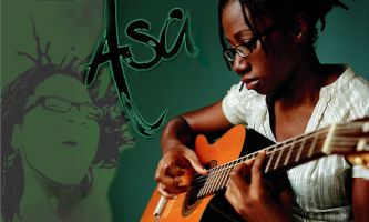 puzzle Asa  [Asha], Asa (prononcer Asha) : cette artiste Nigérienne débarque sur les ondes en fanfare - Ses titres "Fire on the mountain", "Peace" et "Jailer", entre autres, sont autant de vitamines de reggae, de pop et de soul.