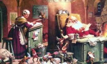 2559 | Réminiscence - Une ancienne illustration, pour se rappeler que la naissance du Père Noël a eu lieu aux U.S.A. Le descendant du nordique Saint-Nicolas, il revêt des attributs plus souriants qui lui sont empruntés. 