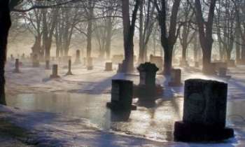 2760 | Au royaume des esprits - Un cimetière, voilé de brume...Halloween approche !