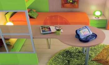2896 | La chambre d'enfant - Une des pièces principales...le bonheur des enfants, leur domaine : tout à leur mesure, et évolutive...des couleurs proches de la nature, et les accessoires indispensables ...et sur le bureau, l'ordinateur, la console de jeu, tout comme les grands !