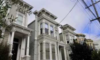 3284 | San Fransisco - Maisons typique d'une rue de San Fransisco