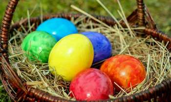 5183 | panier d'oeufs de Pâques - Partir à la chasse aux oeufs dans son jardin pour fêter Pâques 