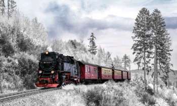 5055 | Train dans les montagnes - 