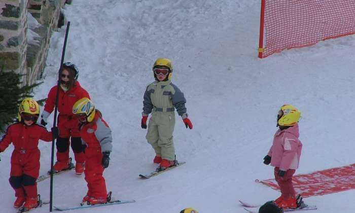 puzzle école de ski, première leçon de ski