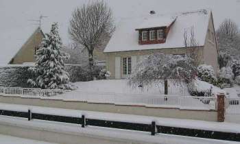 5494 | Il neige - La neige est arrivée en Normandie !!