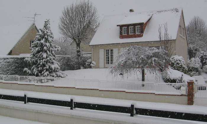 puzzle Il neige, La neige est arrivée en Normandie !!