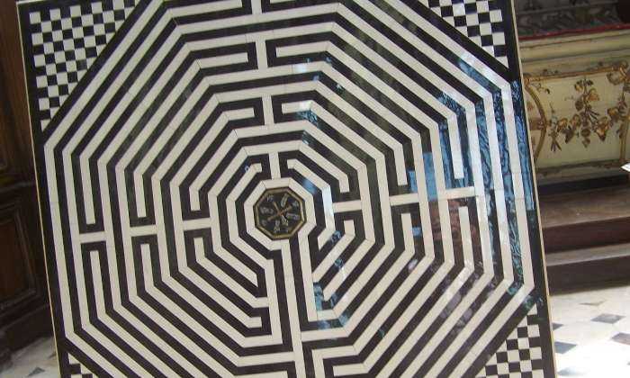 puzzle Labyrinthe, Maquette du labyrinthe de la cathédrale d'Amiens (Somme)