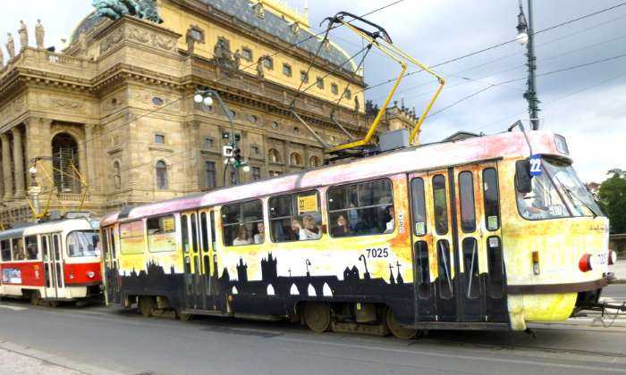 puzzle un tramway dans Prague, 