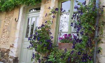 5740 | Maison fleurie - Façade fleurie dans le Perche (Normandie)