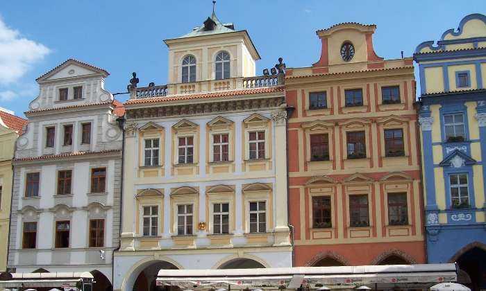 puzzle Immeubles, Beaux bâtiments du centre-ville de Prague (République Tchèque)