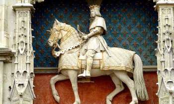 5659 | statue de Louis XII - Statue équestre de Louis XII à l'entrée du château de Blois 41018
