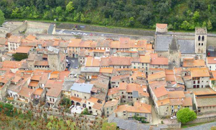 puzzle Villefranche-de-Conflent, Les toits du village (66223) vus du Fort-Libéria