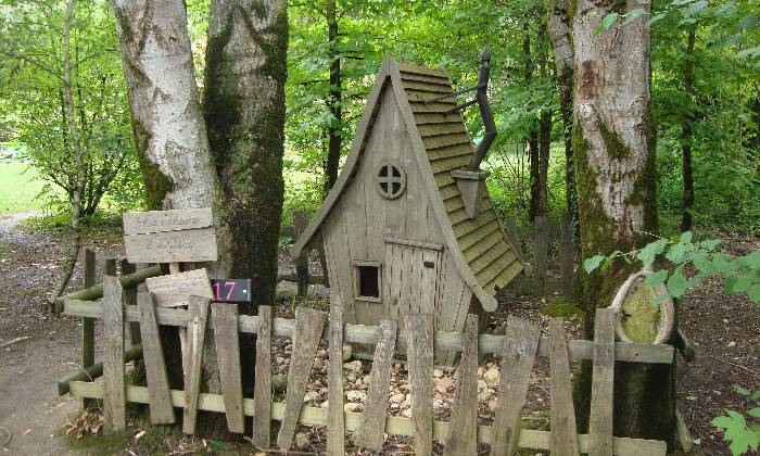 puzzle Maison, Petite maison en bois dans la forêt