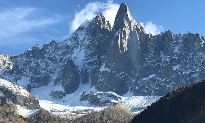 puzzle montagne des Drus, à Chamonix, l'aiguille des Drus et l'Aiguille Verte