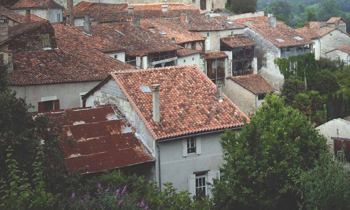 puzzle les toits d'Aubeterre Dronne, les toits d'Aubeterre-sur-Dronne 16020