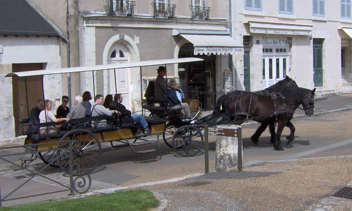 puzzle calèche, calèche touristique dans les rues de Blois