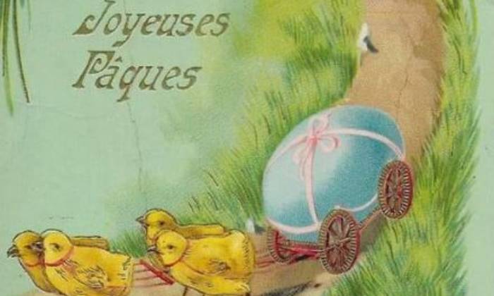 puzzle Un bien bel équipage, Un bien bel équipage pour vous souhaiter de Joyeuses Fêtes de Pâques