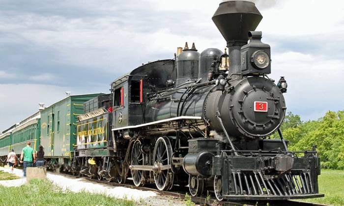 Puzzle gratuit train d'autrefois dans la catégorie Véhicules & Transports jouable de 24 à 120 pièces.