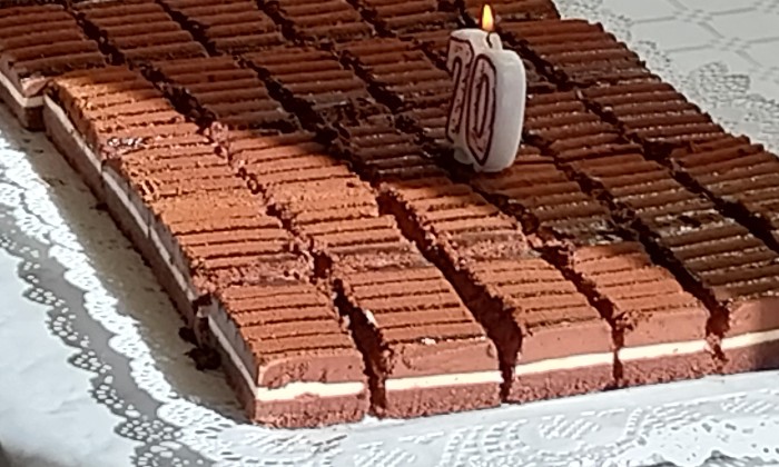 puzzle Anniversaire, Gâteau au chocolat