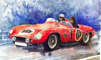 Puzzle la ferrari 500 mondial - catégorie Véhicules & Transports, puzzle gratuit en ligne