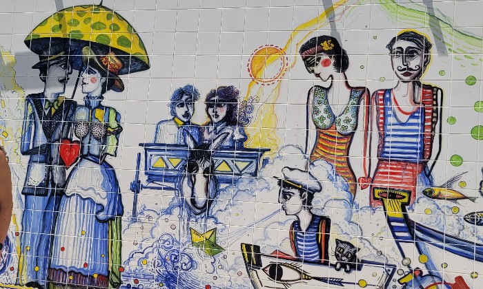 Puzzle gratuit Street Art en céramique dans la catégorie Tableaux & Artistique jouable de 24 à 120 pièces.