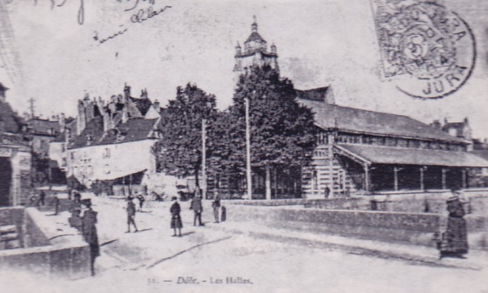 Puzzle gratuit les halles de Dole en 1904 dans la catégorie Villes & Monuments jouable de 24 à 120 pièces.