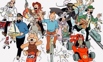 Puzzle Tintin une carte postale - catégorie Stars & Cinéma, puzzle gratuit en ligne